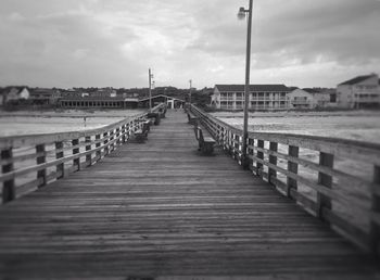 Pier on sea