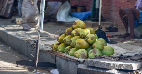 Fruits for sale at market stall