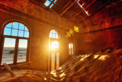 Abandoned house at beach