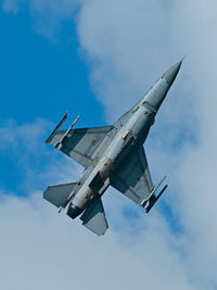 F-16d belly shot into the cloud