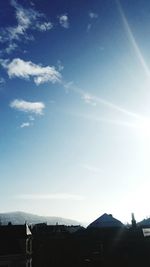 Panoramic view of buildings against sky