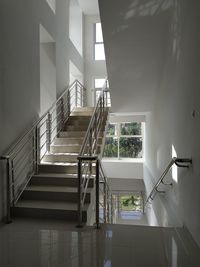 Low angle view of staircase in building