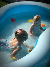 People in swimming pool