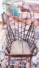 Angle view of spiral staircase