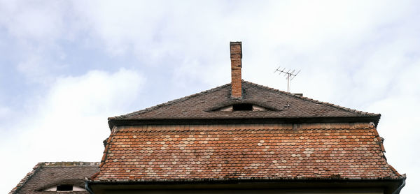 Low angle view of building against sky