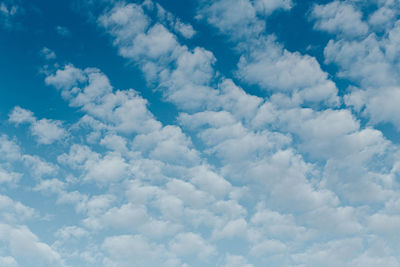 Low angle view of clouds in sky