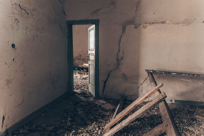 Interior of abandoned room