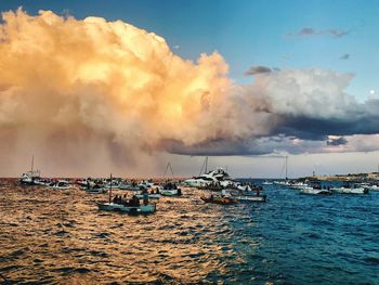 Scenic view of sea against sky