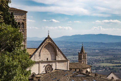 Church against cloudy sky