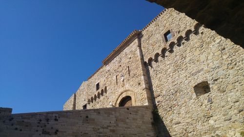 Low angle view of fort