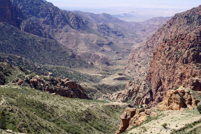 Aerial view of valley