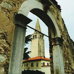 Low angle view of historical building