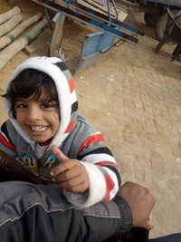 Portrait of smiling boy