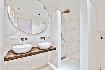 Interior of bathroom at home