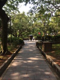 People walking on footpath