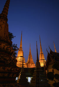 Low angle view of temple