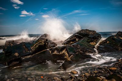 Scenic view of sea against sky