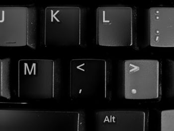 Full frame shot of computer keyboard