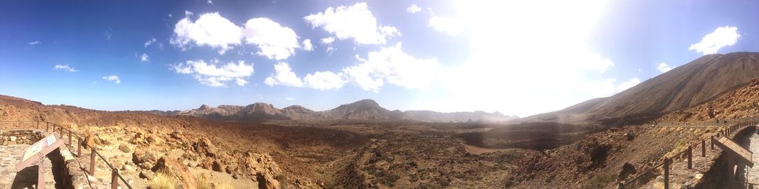 Panoramic view of landscape against sky