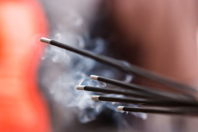 Close up of incense stick