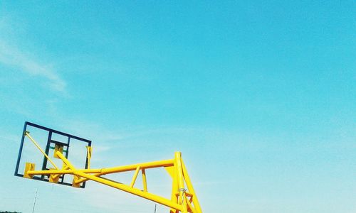 Low angle view of clear blue sky