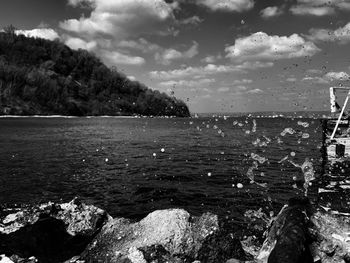 Scenic view of sea against sky