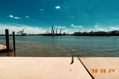 Pier over sea against sky