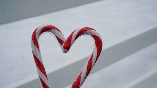 Close-up of heart shape against blurred background