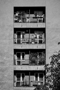 Low angle view of building at construction site