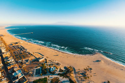 Aerial view of beach