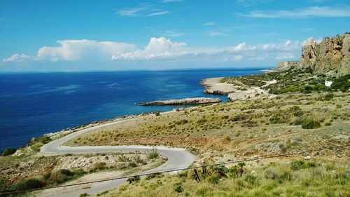 Scenic view of sea against sky