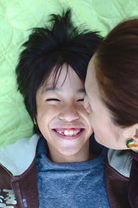 Close-up of smiling boy