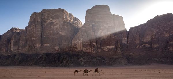 Dawn in wadi rum