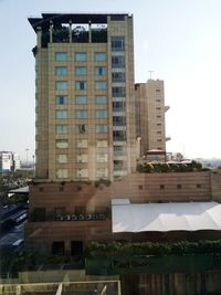 Low angle view of buildings against sky
