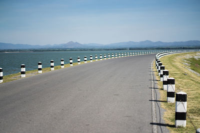 View of empty road against sky