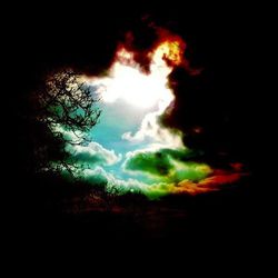 Scenic view of cloudy sky during sunset