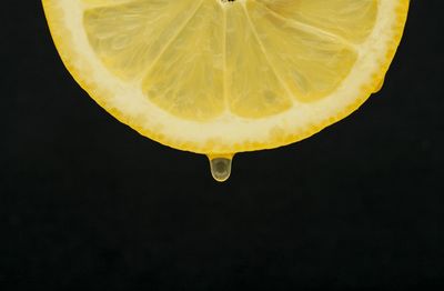 Close-up of lemon slice