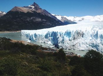 Scenic view of perito moreno glacier