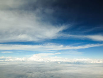 Low angle view of clouds in sky