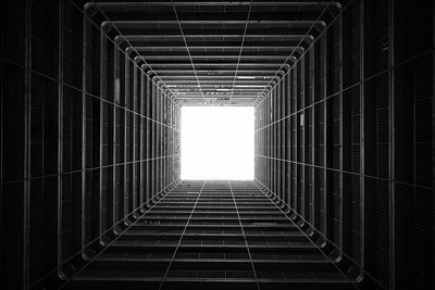 Directly below shot of skylight against sky