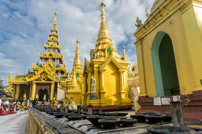 View of temple building against sky