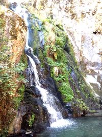 River flowing through rocks