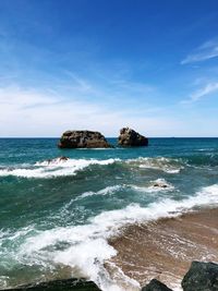 Scenic view of sea against sky