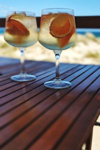 Close-up of drink on table