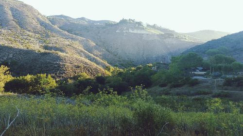 Scenic view of mountains