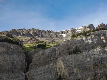 Scenic view of mountain against sky