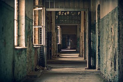 Corridor of abandoned building