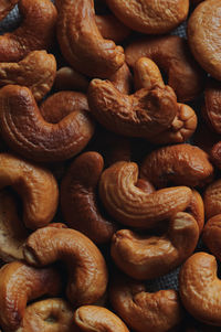 Background of roasted cashew nuts