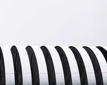 View of wooden posts in the sea