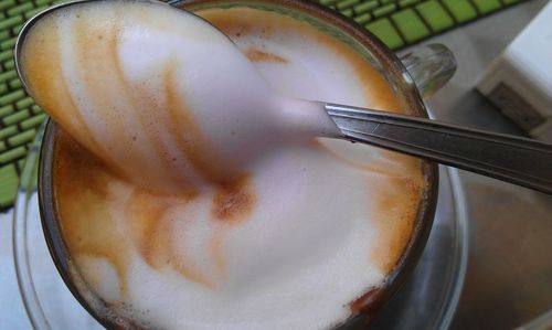 Close-up of food on table